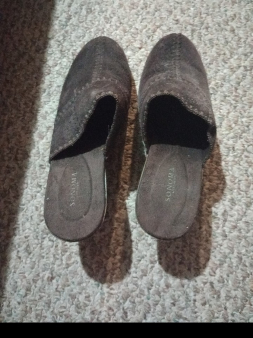 Women’s Brown Suede Slip-On Mules